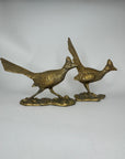 Vintage Brass Roadrunner Pair – Sculptural Mid-Century Collectibles