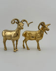 Vintage Brass Rams-A Pair