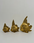 Vintage Brass Fish-A Set of Three