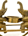 Vintage Brass Elephant See-Saw Candleholder | Whimsical Tealight Holder