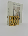 BOSS Brass Bookends Desk Décor