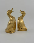 Vintage Brass Duck Bookends-A Pair