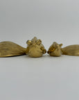 Large Vintage Fancy Tail Large Eyed Brass Fish- A Pair
