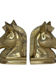 Vintage Brass Horsehead Figurines/Bookends