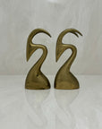 Vintage Brass Antelope Figurines-A Pair