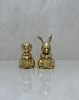 Vintage Brass Bunnies- A Pair