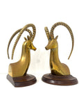 Vintage Sarréid Ltd. Brass Ibex Sculptures — Made in Spain, Mid-Century Modern Elegance