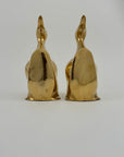 Vintage Brass Duck Bookends-A Pair