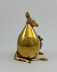 Vintage Brass Kangaroo Trinket Box