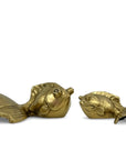 Large Vintage Fancy Tail Large Eyed Brass Fish- A Pair