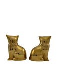Small Vintage Brass Cat Figurines-A Pair