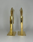 Vintage Brass Horse Head Bookends – Equestrian Mid-Century Set by Kinder Harris