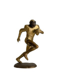 Vintage Brass Running American Football Player