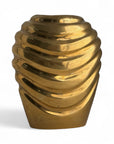 Vintage Brass Swirl Vase