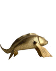 Vintage Brass Koi Fish Sculpture