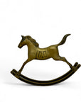Vintage Brass Rocking Horse- Large