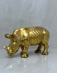 Vintage Brass Rhino