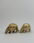 Vintage Brass Armadillos-A Pair