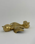 Large Vintage Fancy Tail Large Eyed Brass Fish- A Pair