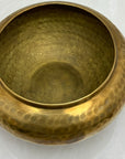Vintage Brass Hammered Planter