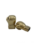 Two Small Vintage Brass Boxing Gloves