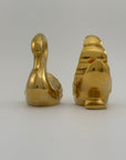 Vintage Brass Swan Bookends- A Pair