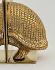Vintage Brass Armadillo Bookends-A Pair