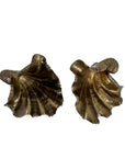 Vintage Brass Shell Dishes – Set of 2 Coastal Sculptural Accents