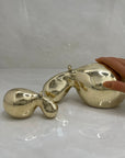 Golden Snooze – Vintage Brass Hippo Pair