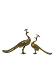 Vintage Brass Peacocks