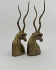 Vintage Brass Antelopes- A Pair