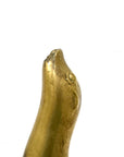 Vintage Brass Sea Lion Sculpture – Mid-Century Modern Marine Art | Made in Korea | Hollywood Regency Coastal Decor