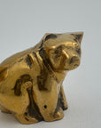 Vintage Brass Mama Bear with Cub- Two Piece Set