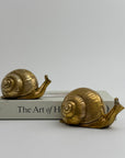 Vintage Brass Snails-A Pair