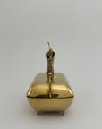 Vintage Brass Unicorn Trinket Box