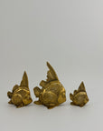 Vintage Brass Fish-A Set of Three