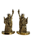 Vintage Brass Statue of Liberty Bookends (Set of Two)