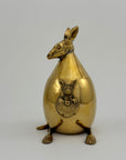 Vintage Brass Kangaroo Trinket Box