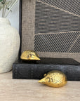 Vintage Brass Hedgehogs-A Pair