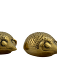 Vintage Brass Hedgehogs-A Pair