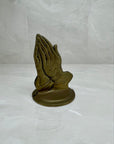 Vintage Brass Praying Hands Bookends-A Pair