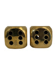 Vintage Brass Dice-A Pair