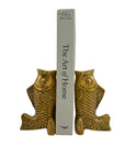 Vintage Brass Fish Vases-A Pair