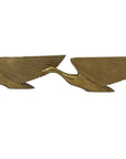 Vintage 1987 Kinder Harris Brass Flying Geese Sculptures – Mid-Century Modern Bird Figurines – Made in Korea