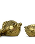 Large Vintage Fancy Tail Large Eyed Brass Fish- A Pair