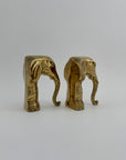 Vintage Brass Elephants- A Pair