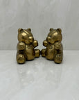 Vintage Brass Teddy Bears-A Pair