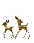 Vintage Brass Deer Pair – Mid-Century Modern Fawns | Hollywood Regency Woodland Figurines