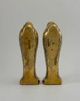 Tall Vintage Brass Pelican Bookends-A Pair