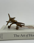 Small Vintage Brass Airplane